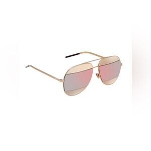Dior Split Aviator Rose Gold Sunglasses
